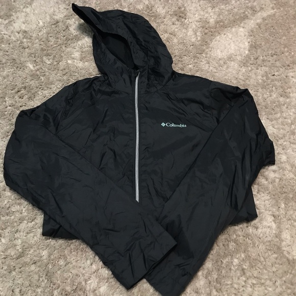 Sale!! Columbia Windbreaker Black Jacket - Picture 1 of 7